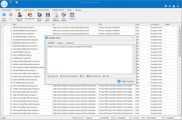 descargar extractor de emails